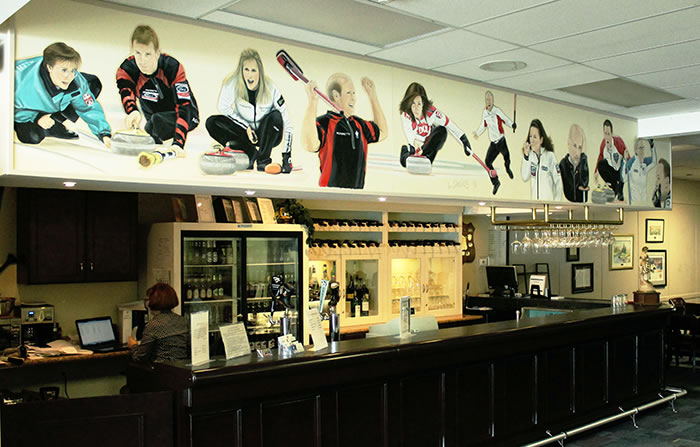 Famous Canadian Curlers Mural