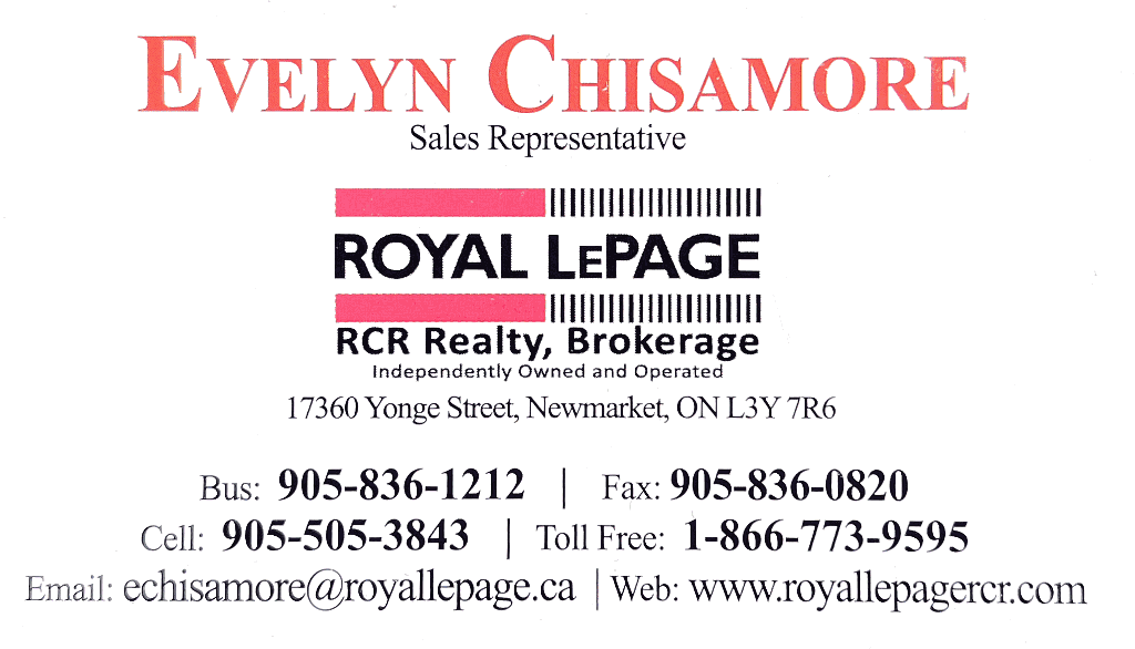 evelyn chisamore business card