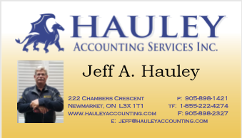 jeff hauley business card